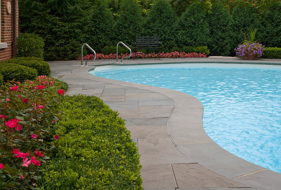 Winnetka Residence with New Blue Stone Pool Decking