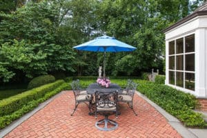 Winnetka Red Brick Paver Patio And Outdoor Room Van Zelst Communities We Serve
