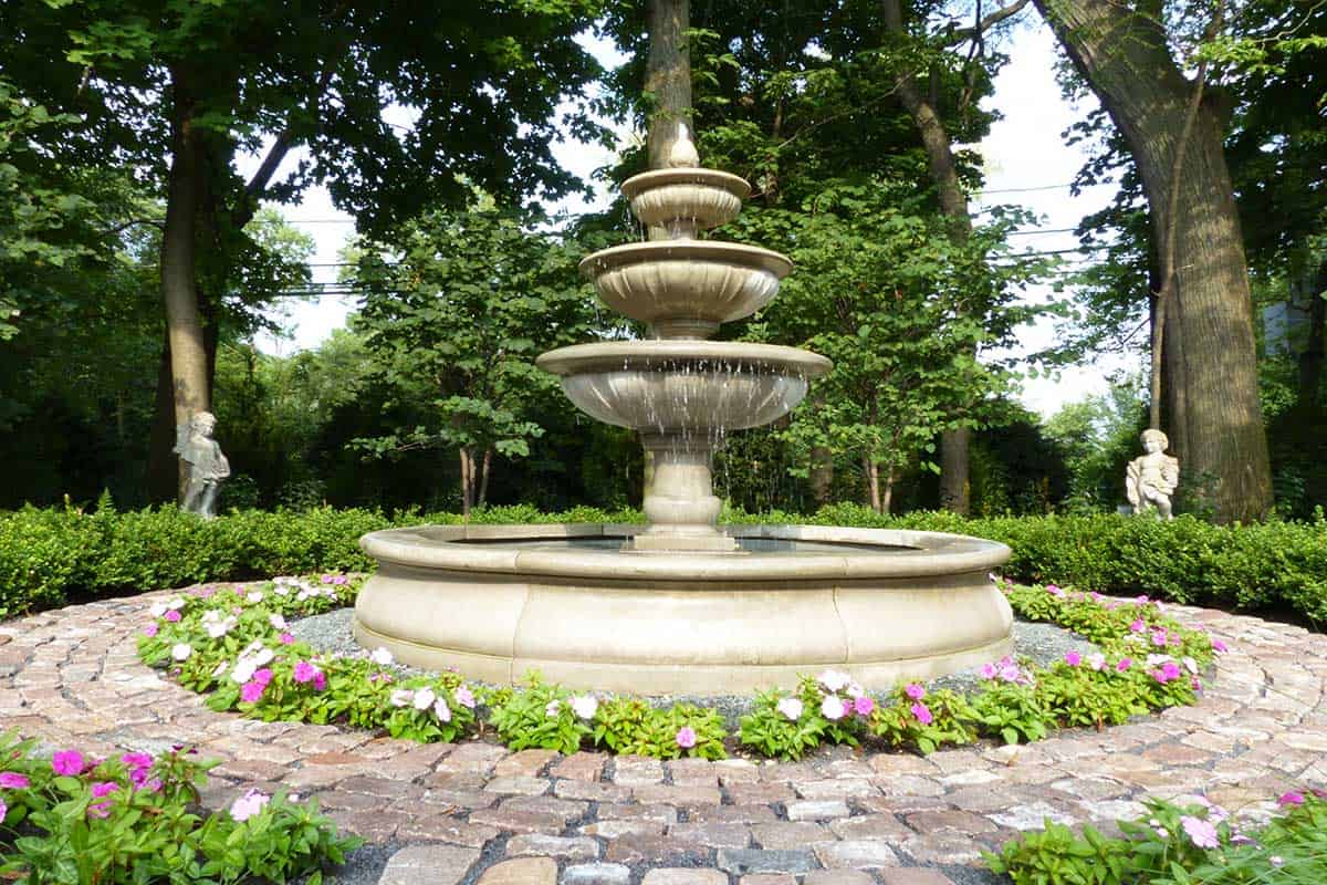 large multi-tier composite stone fountain large multi-tier composite stone fountain