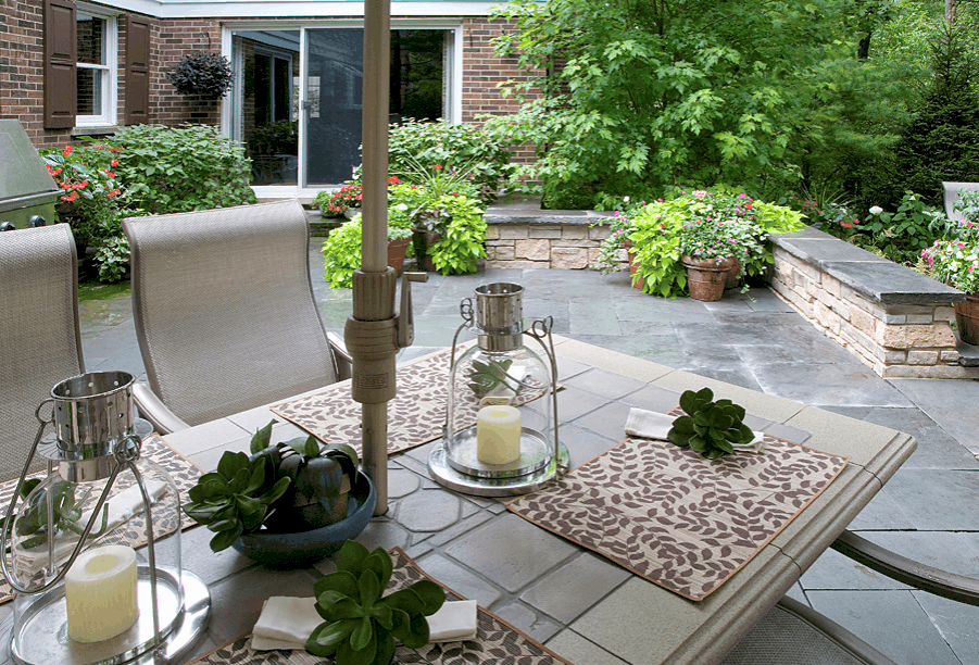 Hardscape Enhances the Patio