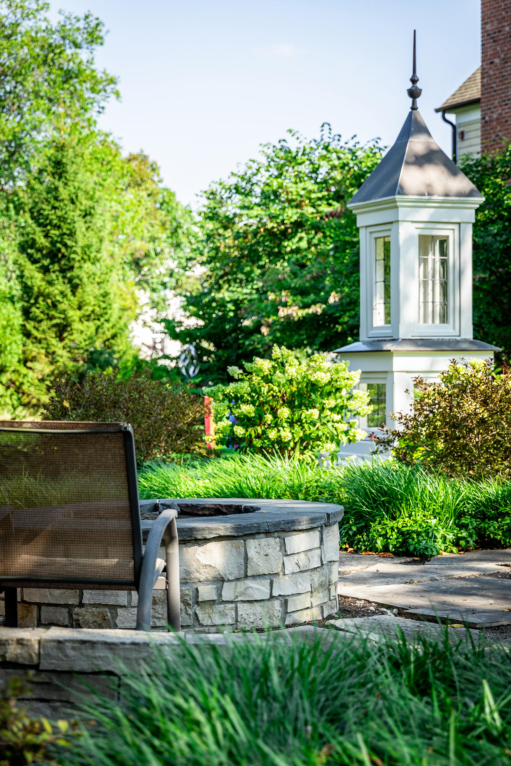 natural stone firepit