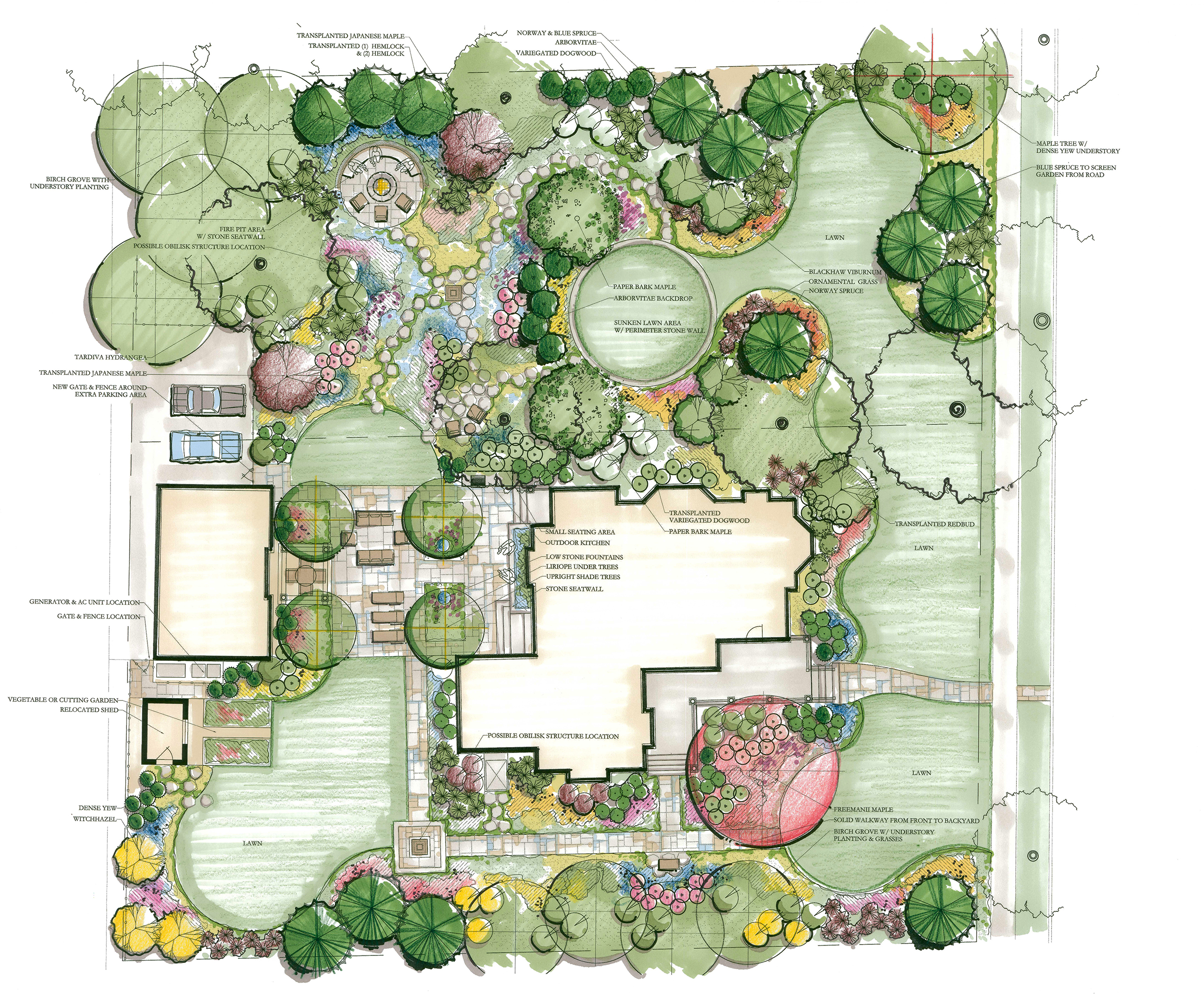 hand drawn master plan